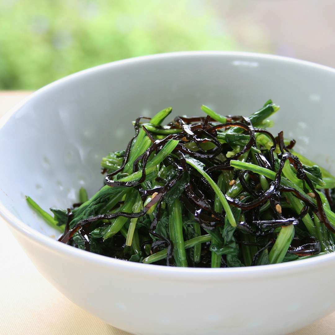 ほうれん草のごま昆布あえ