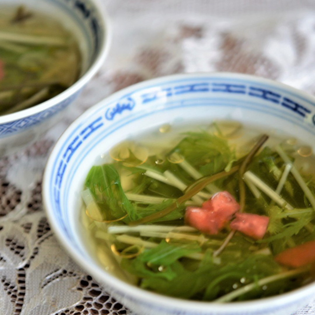 ごま昆布スープ